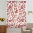 thumbnail image 3 of Red Spring Floral Sheer Curtains 54 Inches Long, Summer Botanical Farmhouse Light Filering Curtains, Breathable Simi Curtain Privacy Drapes for Kitchen Bathroom Nursery Small Window Treatment, 3 of 9