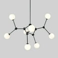thumbnail image 3 of Mid Century Eight Globe Light Brass Ceiling Sputnik Chandelier Pendant Light Fixture, 3 of 6