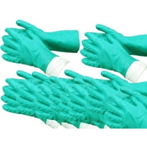 Ambitex TR-NTL650SM/HDG Flocklined Nitrile Work Gloves – Small, Green, 12-Pack