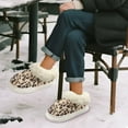 thumbnail image 6 of Psesaysky Brown Leopard Print Slippers for Women Modern Style Winter House Slippers Indoor Comfort Thick Sole Bathroom Cozy Gifts, Size 8-9, 6 of 7