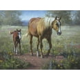 thumbnail image 2 of Sorenson, Jack 32x25 Black Ornate Wood Framed with Double Matting Museum Art Print Titled - Comin In, 2 of 4