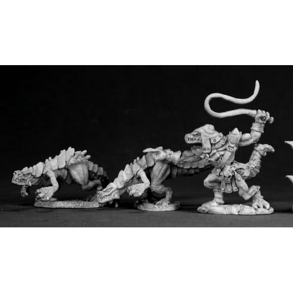 Reaper Miniatures Lizard Hunting Pack (3 Pcs) 02331 Dark Heaven Unpainted Metal