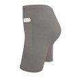 thumbnail image 5 of Fnooota Womens Biker Shorts with Pockets, Running Summer High Waisted Stretch Athletic Yoga Shorts Gray Size L, 5 of 7