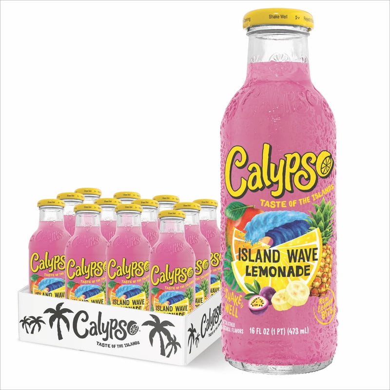 Calypso Triple Melon Lemonade, 16FlOz, Lemon, Watermelon