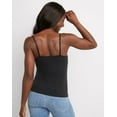 thumbnail image 4 of Hanes Women's Stretch Cami with Built-In Shelf Bra Black S, 4 of 6