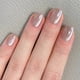thumbnail image 1 of Uñas postizas cortas cuadradas de color rosa grisáceo con efecto ojo de gato brillante, reutilizables, con pegamento, juego de 24 piezas., 1 of 5