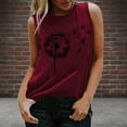 thumbnail image 2 of Graphic Shirt for Women Funny Print Sleeveless Cute Juniors Tops Teen Girl Tee Funny T Shirt, 2 of 4