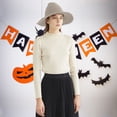 thumbnail image 3 of JIANLAI Women Knitted Witch Hat Wide Brim Pointed Wizard Hat Soft Stretch Costume Accessory for Halloween, 3 of 7