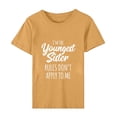 thumbnail image 5 of ICHUANYI Womens 2024 Spring And Summer Casual Daily Crew Neck Short Sleeve Sisters Print Graphic T-Shirt Short Sleeve Crew Neck Top Shirt Fashion Clothing, 5 of 7