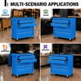 thumbnail image 6 of Memoryfield Rolling Tool Chest with Wheels, 5 Drawer Tool Storage Cabinet with Locking System, Heavy Duty Tool Cart Organizer for Garage Workshop, Blue, 6 of 8
