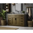 thumbnail image 3 of Elegant Kitchen and Bath Alden 54 inch Single Bathroom Vanity in Chestnut Brown, 3 of 10
