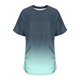 thumbnail image 3 of Tops Cortos para Mujeres, Cintura Plisada Cuello Redondo Tamaño Grande Camiseta de Manga Corta Top Casual Hecha de Estante de Imitación, Camisetas Casuales de Mujer, 3 of 6