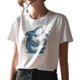 thumbnail image 1 of T-Shirts Décontractés en Coton Y2K pour Femmes, Amusants et Originaux, avec Graphique d'Animal, pour Style Rétro de Rue et Usage Quotidien, Tailles P-5TG, 1 of 5