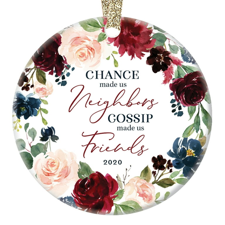 BEST NEIGHBORS Christmas gift Ceramic Ornament