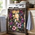thumbnail image 2 of Dishwasher Magnet Cover, Hummingbird Flower Decorative Refrigerator Magnet, 23 x 26 Inch Trimmable Dishwasher Front Panel Cover for Home Kitchen Laundry Decorations, Easy Clean, 2 of 6