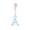 Blue, variant on Rubber Letter A Dog Chew Toy With Fabric Strips, Interactive Pet Play Accessory For Chewing, Tugging And Fetch Practice, Textured Canine Toy For Indoor Activities And Supervised Outdoor Play