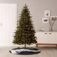 thumbnail image 6 of KLL Christmas Tree Skirt,Party Decorations Farmhouse for Christmas Decorations Holiday Party 30" -Abstract Black White Swirls, 6 of 6