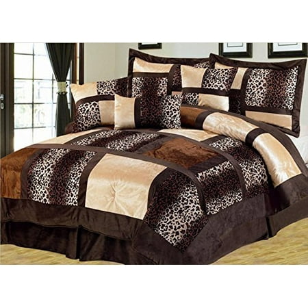 Empire Home Safari 7 Piece Brown Full Size Comforter Set On Sale