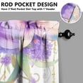 thumbnail image 5 of Purple Flower Butterfly1(1) Kitchen Curtain Valance 3 Piece Home Curtains and Valance Set Curtain Sink Window Decor Window Treatment Tier 27.5x36 Length, 5 of 6