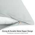 thumbnail image 5 of PiccoCasa Set of 2 Body Pillowcases Zippered Body Pillow Cover for Body Pillows, Queen Light Grey, 5 of 7