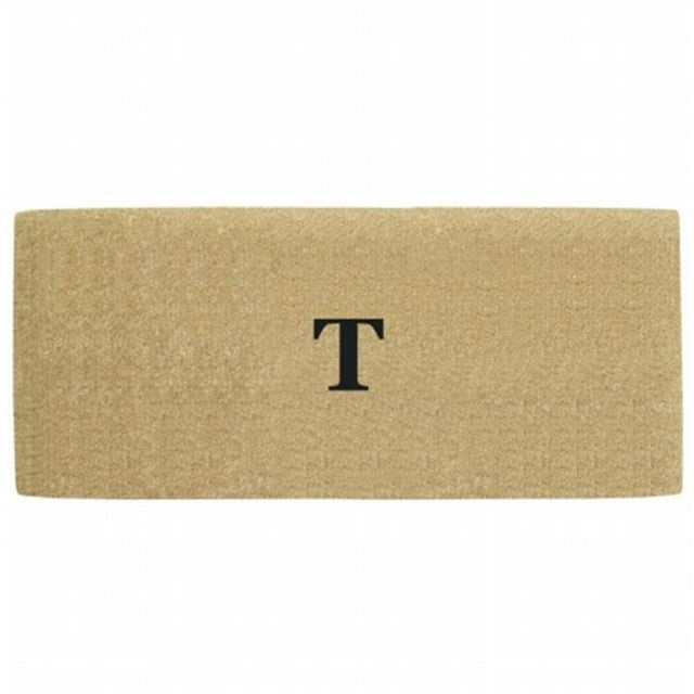 Nedia Home O2176T 36 x 72 in. Heavy Duty No Border Coco Mat Monogrammed T