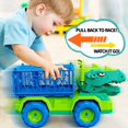 thumbnail image 4 of Set de camiones con forma de dinosaurio MindPal 19 en 1 con 3 coches retráctiles, 4 of 7