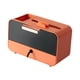 thumbnail image 1 of Cubierta de caja de pañuelos Organizador de almacenamiento rectangular con divisor de cajón Soporte de teléfono Tocador Organizador de maquillaje para Amarillo mayimx sostenedor del tejido, 1 of 9