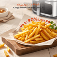 thumbnail image 3 of MIRASTON 8.5QT Large Air Fryer with Viewing Window, 10-in-1 Digital Family Size Air Fryer, Dishwasher Safe, Healthy Oil-Free Cooking, Stainless Steel, Black, 3 of 12