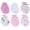6 Pairs/G46, variant on RATIVE Organic Cotton No-Scratch Baby Mittens for Boys and Girls, 0-6 Months, White, 6 Pairs