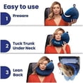 thumbnail image 6 of Travel Pillow + Carry Bag  (no Scarf) - Chin & Neck Support In Any Sitting Position For Aeroplane (blue), 6 of 8