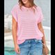 thumbnail image 4 of Top de Crochet con Cuello Redondo y Corta para Mujer, Rosa, Talla M, 4 of 8