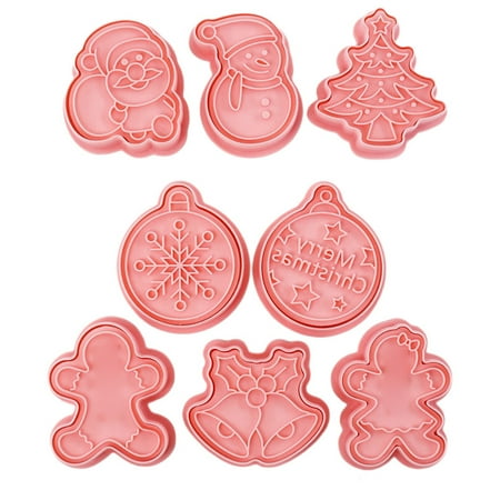 

dianhelloya 8pcs Christmas Themed Cookies Diy Mold Christmas Baking Mold Merry Christmas