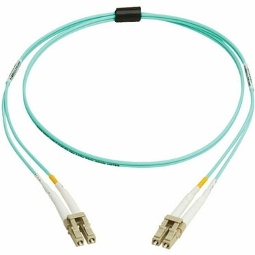 Eaton Tripp Lite Series 10Gb/40Gb/100Gb Duplex Multimode 50/125 OM4 LSZH Fiber Patch Cable [LC/LC], Aqua, 2M [6.6 ft.], TAA (n820-02m-om4taa)