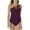 Z-Purple708, variant on JIAYUE Women Swimsuit Sets One-Shoulder Asymmetrical Neck Solid Color Two Piece Gathering Tankini Sexy High Waist Bikini Split Skirt Pool Female Swimwear