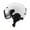 L White, variant on figatia Snowboard Helmet Ski Helmet with Goggles Headgear with Ski Goggles Ear Cover Warm Shockproof Windproof Snow Helmet Ski Helmet L White