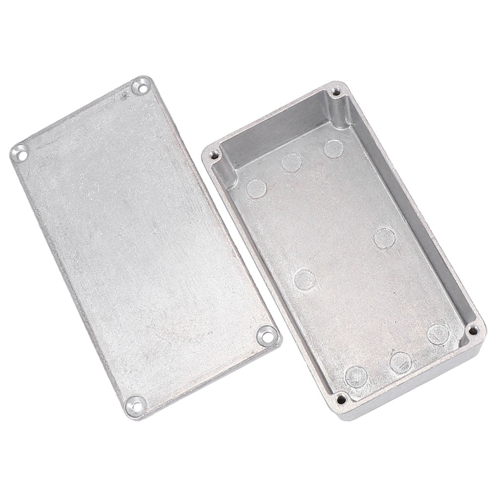 FRCOLOR Guitar Enclosure Aluminum Shell 18.80X12.00X3.70CM Silver