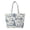 Blue Toile Winter, variant on Qpednta Gingerbread Patch Quilted Tote Bag for Women, Fade Resistant Women's Lightweight Quilted Tote, Soft Foldable Puffy Quilted Shoulder Bag for Gym Travel