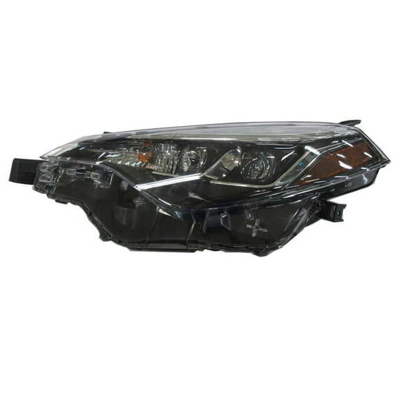 New CAPA Certified Standard Replacement Driver Side Headlight Assembly, Fits 2017-2019 Toyota Corolla Sedan