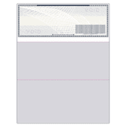 Compuchecks 2000 High Security Blank Check Stock - Checks on Top Two Perforated Vouchers on Bottom Compatible with QuickBooks, & Laser or Inkjet Printers, Check Paper Weight # 70 (Dark Blue Art Deco)