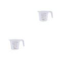 thumbnail image 4 of Yuarrent Measuring Jug Convenient V-shaped Glass Anti-skidding Graduated Tools Design Baking Kitchen Ergonomic Nozzle Handle 250ml 2Conjunto, 4 of 6