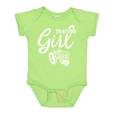 

Inktastic Tractor Girl Girls Baby Bodysuit