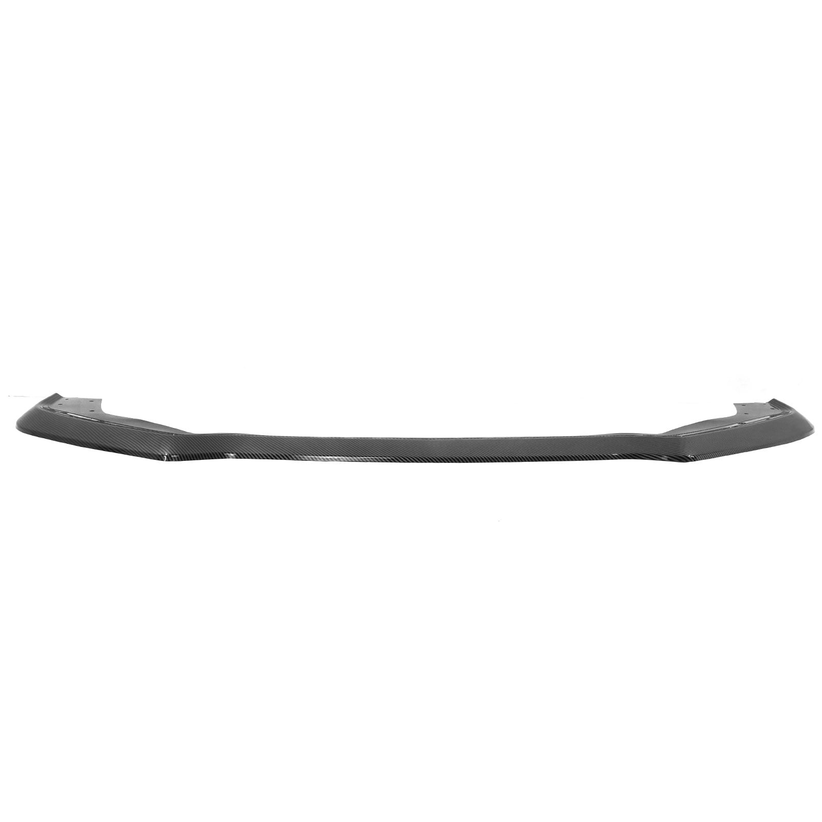 Ikon Motorsports Front Bumper Lip Compatible With 2021-2023 Ford Mustang Mach 1, Carbon Fiber Print PP Polypropylene Handling Package Style Front Lower Chin Lip Splitter Protector