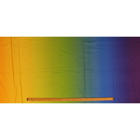 108" Wide Quilt Back Rainbow Ombre Colorful Multi-Color Cotton Fabric Print by the Yard (50490D-X)