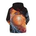 thumbnail image 2 of chaqlin Basketball Hoodies for Boys 11-13 Trendy Y2K Full-Zip Hoodie Sweatshirts Fire and Water Print Long Sleeve Hooded Jacket Casual Sports Coat with Pocket, 2 of 5
