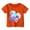 Orange, variant on Hiijoy Toddler Girls Graphic Tee Cartoon Dinosaur Short Sleeve T-Shirt Summer Casual T Shirt