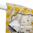 thumbnail image 4 of Sunflowers Swag Valances for Windows 2 Pack, Kitchen Window Curtains 36 Inch Length, Yellow Floral Watercolor Botanical Checkered Rustic Privacy Swag Curtains for Living Room/Bathroom 36"x36", 4 of 8