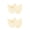 Off-white-2Pairs, variant on Sponge Toe Caps, Ballet & High Heel Foot Pads, Soft Shock Absorbing Anti-Friction Forefoot Cushions, S, 1Pair