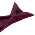 thumbnail image 5 of Jacob Alexander Men's Solid Color Pre-Tied Clip-On Uniform Neck Tie with Buttonholes - Regular 20 inch - Burgundy, 5 of 6