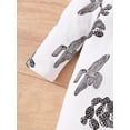 thumbnail image 6 of Newborn 3 Months Baby Boys Clothes Baby Boys Romper 6 Months Boys One-piece Romper Long Sleeve Cactus Print Round Neck Bodysuit Hat 2PCS Set White, 6 of 7