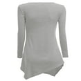 thumbnail image 3 of CHOK Tunique Longue à Manches Longues Col en V pour Femmes Robe T-Shirt, 3 of 5